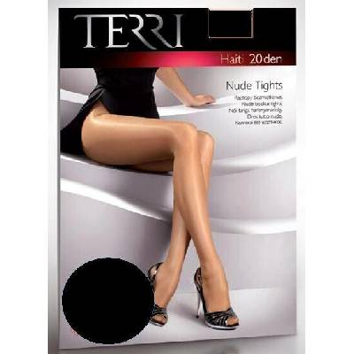 Terri HAITI 20 DEN luxusní elastické punčochové kalhoty BEIGE TĚLOVÁ