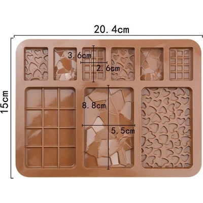 Silicolove forma silikonová na čokoládky 20x15cm