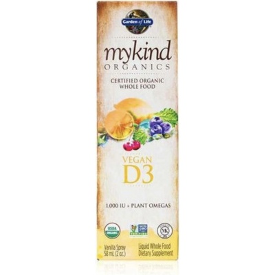 Garden of Life mykind Organics Vitamín D3 ve spreji 58 ml