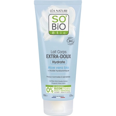 So’Bio étic tělové mléko extra hydratační s aloe vera a hyaluronem 200 ml