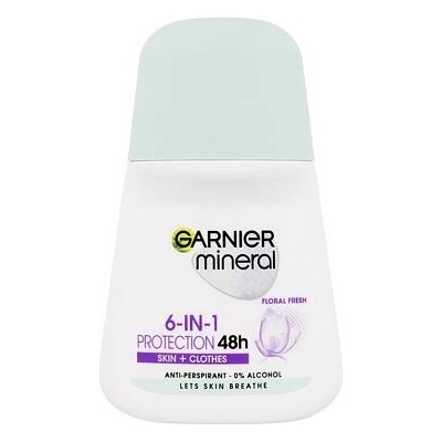 Garnier Mineral Protection 6-in-1 Floral Fresh 48h roll-on 50 ml