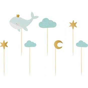 Party Deco Топери за Кексчета - Китче, 11-13.5см - (1 пакет / 7 бр. )