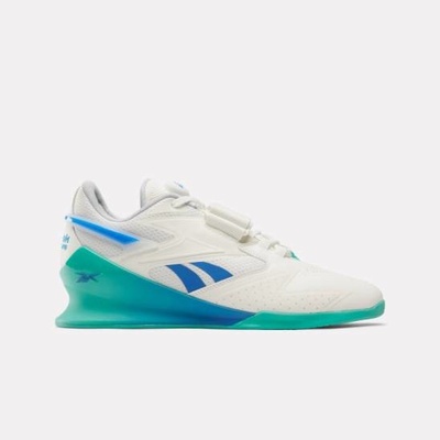 Reebok pánské boty Legacy Lifter III Chalk/Unleashed Green/Kinetic Blue 100201520