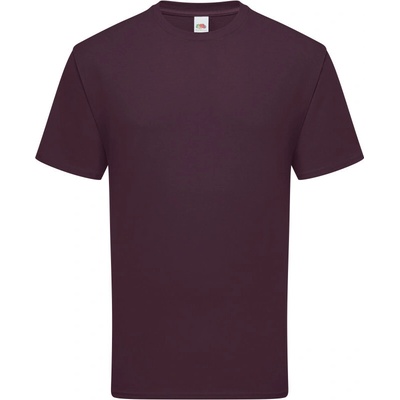 Fruit of the Loom tričko Iconic 195 T krátký rukáv pánské COT16142200101-dark plum