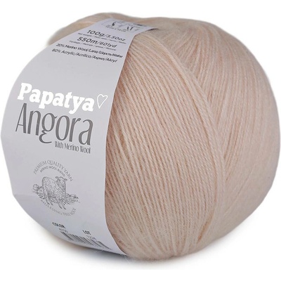 Pletací příze Papataya Angora 100 g Varianta: 4 (4150) béžová světlá, Balení: 1 ks 61543/159756/285625