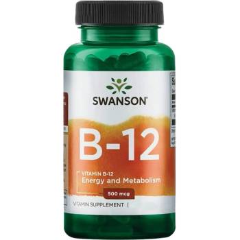 Image 1 of Swanson Vitamin B-12 500 mcg [100 капсули]