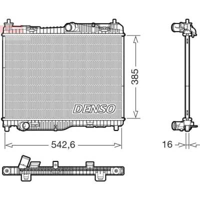 Chladič, chlazení motoru DENSO DRM10123