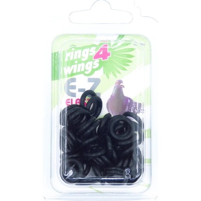 E-Z Elastic Ring Kroužky 8 mm černé 50ks