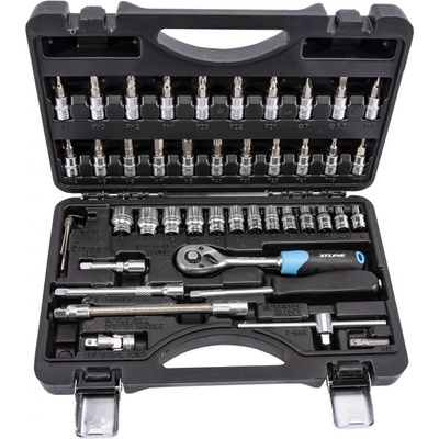 Xtline XT40046 Sada hlavic 1/4" 46 dílů