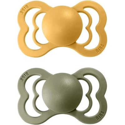 Bibs Supreme silikon 2 ks Honey bee / olive