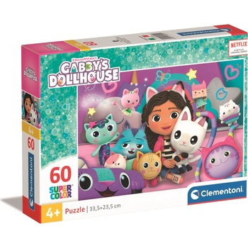 Clementoni - Puzzle SuperColor Puzzle: Gabby’s Dollhouse - 40 - 99 piese