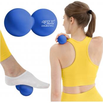 Divio Dvojitý masážní míč DOUBLE BALL modrý