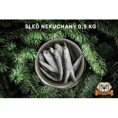 Krmimmasem.cz Sleď celý malý nekuchaný 1 kg