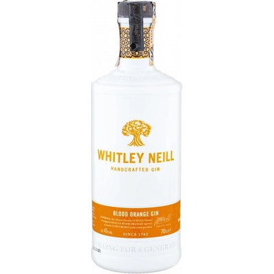 Whitley Neill Blood Orange Gin 43% 0,7 l (čistá fľaša)