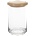 Ocean OCEAN-Стъклен буркан с дървен капак 750ml Ø9.2xh15cm (5B02526G0001) (011443)