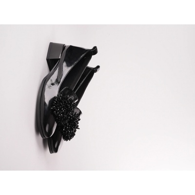 EPICA mokasíny černé se zdobením