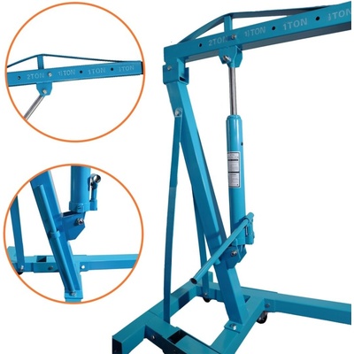 HYDRAULICKÝ DÍLENSKÝ JEŘÁB NOSNOST AŽ 2 T ZVEDÁK SKLÁDACÍ BITUXX M18964