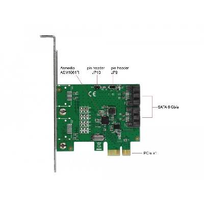 Карта Delock, PCI Express x1 към 2 port SATA, RAID (DELOCK-90392)