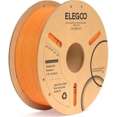 Elegoo PLA+ -1.75mm-1KG-Cardboard Spool-Orange (50.203.0073)