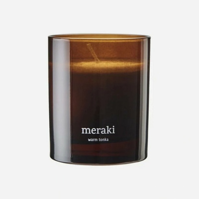 Vonná svíčka Meraki WARM TONKA - hnědá