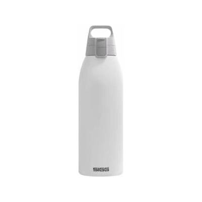 SIGG - Insulated drinking bottle - Thermos bottle Shield Therm One White - carbonated drinks - leak-proof - dishwasher safe - BPA-free - 90% recycled stainless steel - white - 1.5L - 6167.90