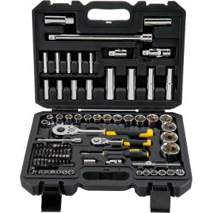 STANLEY Комплект тресчотки и вложки Stanley, 96 части 1/4" и 1/2" с аксесоари STMT17379-1 (STMT17379-1)