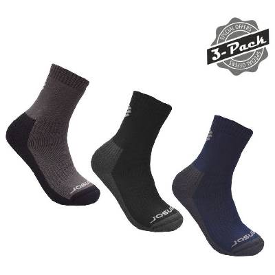 Ponožky Sensor 3-Pack Treking Evo Veľkosť ponožiek: 43-46 / Farba: čierna/sivá
