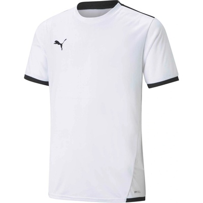 Juniosrské futbalové tričko Puma TEAM LIGA JERSEY JR biela čierna