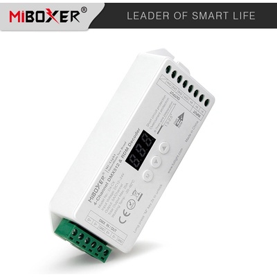 Mi-Light DMX 512 dekodér D4-CX pro RGBW pásky 4-kanál 20A DC12-24V