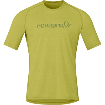 Norrøna Мъжка фланелка с къс ръкав за колоездене Norrøna Fjørå Equaliser Lightweight T-Shirt Sport shirt - Golden Lime - размер XL (056-3662-0414)