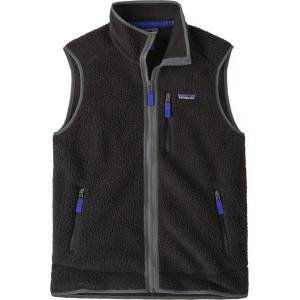 Patagonia Мъжки поларен елек Patagonia Retro Pile Vest Fleece vest - Black / Forge Grey - размер M (032-0699-2013)