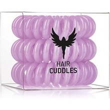 HH SIMONSEN Hair Cuddles Purple 3ks - spirálové gumičky do vlasů - světle fialové