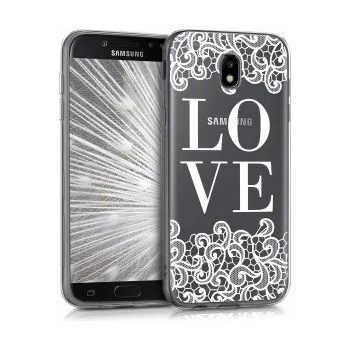 Image 1 of kwmobile Кейс с дизайн дантела за Samsung Galaxy J7 (2017) - бял
