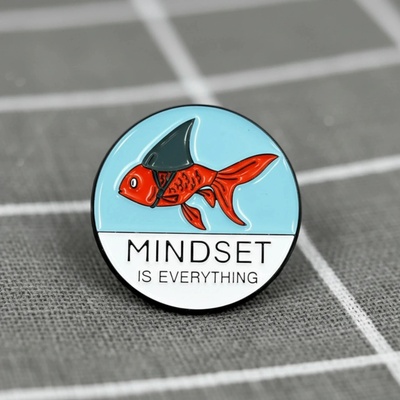 Pinarna Rybička s žraločí ploutví Mindset is everything Nastavení mysli je všechno – Zboží Dáma