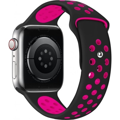 Eternico Sporty na Apple Watch 38 mm/40 mm/41 mm Vibrant Pink and Black AET-AWSP-PiBl-38
