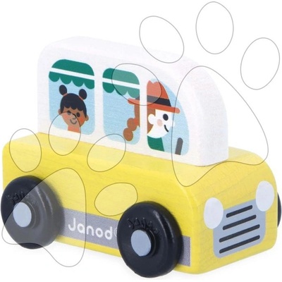 Janod Cross roads auto na tlačení Dodávka žluté J05936