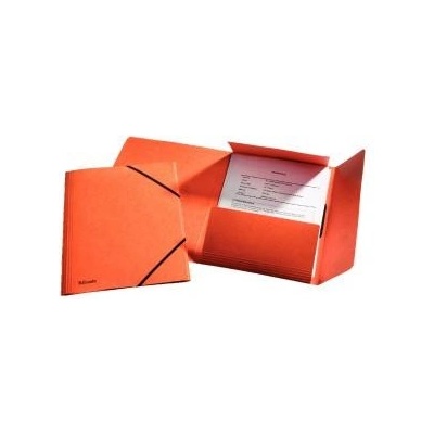 Prešpánový obal s gumičkou Esselte oranžový