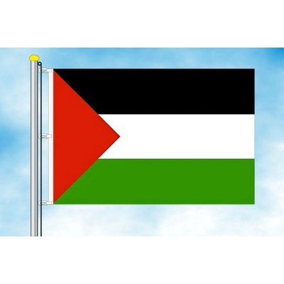 LIBEA, s.r.o. Vlajka Palestiny Rozměr: 40×60 cm, Uchycení: Karabiny na stožár