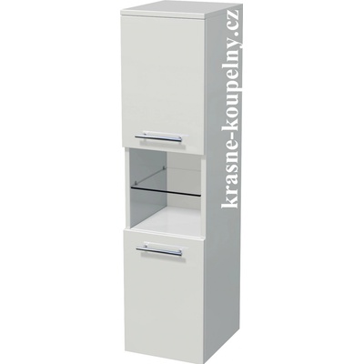 Intedoor střední skříň, 2 dveře,otevřená police, UNI SS 122/35 2D OP L/P A3746 Cashmere MAT