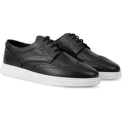 Ducavelli Night Мъжки кожени обувки- Черни 1807 (1083_Черно)