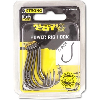Black Cat Power Rig Hook DG coating vel.7 6 ks