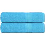 vidaXL Кърпи за душ FROGN 2 бр. Тюркоазени 70x140 см 360 г/м2 (136977)