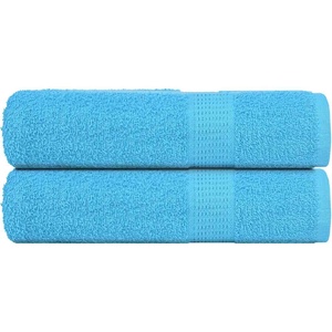vidaXL Кърпи за душ FROGN 2 бр. Тюркоазени 70x140 см 360 г/м2 (136977)