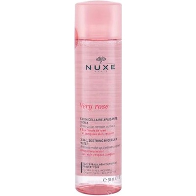 NUXE Very Rose 3-In-1 Soothing 200 ml успокояваща почистваща мицеларна вода за премахване на грим тестер за жени