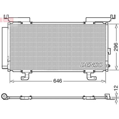 Kondenzátor, klimatizace DENSO DCN36004