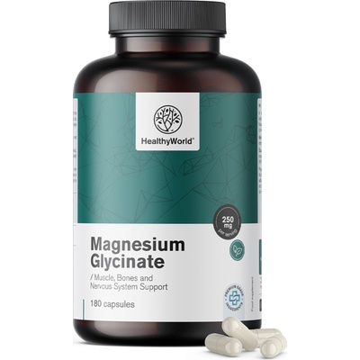 HealthyWorld Магнезиев глицинат 250 mg - 180 капсули