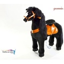 Ponnie Jazdiace kôň Black Horse pre jazdce do 40 kg 80x35x93 cm