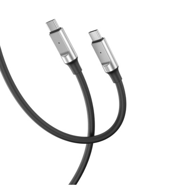 XO Кабел за зареждане и пренос на данни XO cable NB-Q252B, USB-C - USB-C 1.0m, 60W, Черен (NB-Q252B)