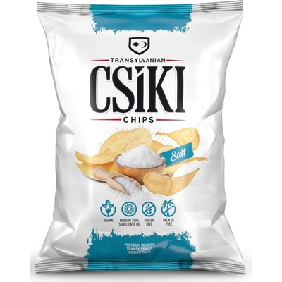 Csíki Chips Bezlepkové bramborové chipsy s praidskou solí 60 g