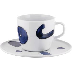 Alessi Чаша за кафе Itsumo Yunoki с чинийка 150 мл (NF08/87S)